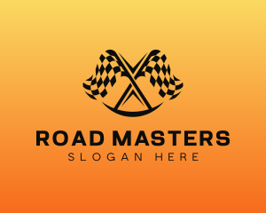 Driving - Racer Driving Motorway logo design