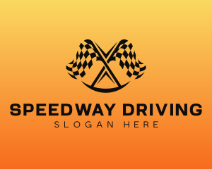 Driving - Racer Driving Motorway logo design