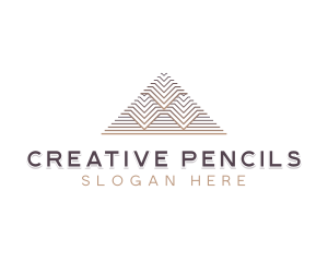 Creative Architecture Pyramid logo design