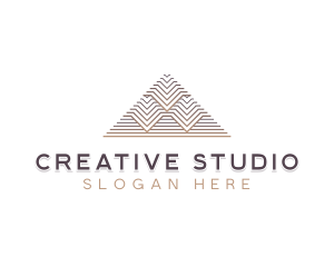 Creative Architecture Pyramid logo design