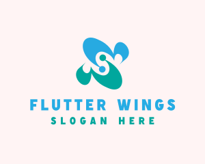 Butterfly - Abstract Butterfly Wing logo design