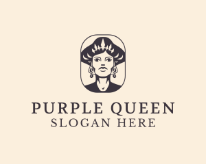 Woman Royal Queen logo design