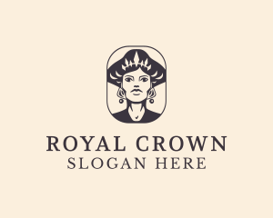 Queen - Woman Royal Queen logo design