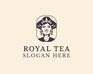 Woman Royal Queen logo design