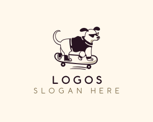 Pet - Skater Pet Dog logo design