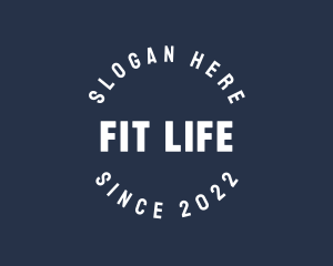 Gym Fitness Badge logo design