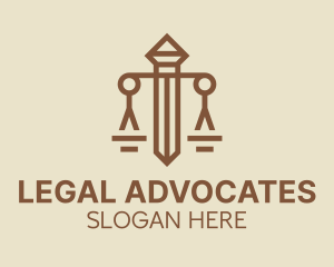 Sword Scales Law Firm logo design