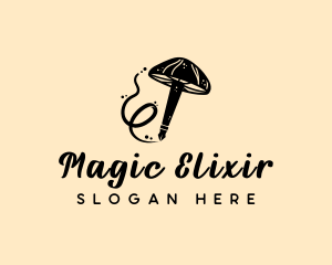 Magic Mushroom Pen logo design