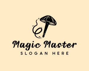 Magic Mushroom Pen logo design