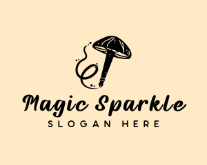 Magic Mushroom Pen logo design