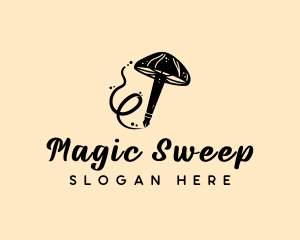 Magic Mushroom Pen logo design