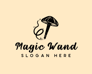 Magic Mushroom Pen logo design