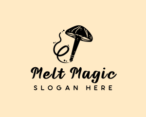 Magic Mushroom Pen logo design