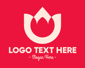 Negative Space - Generic Tulip Lotus logo design