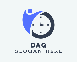 Personal Trainer Clock Logo