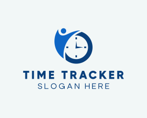 Personal Trainer Clock logo design