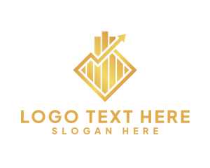 Forex - Golden Finance Trading logo design