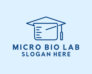 Laboratory Beaker Education logo design