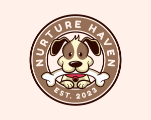 Fostering - Dog Grooming Veterinary logo design