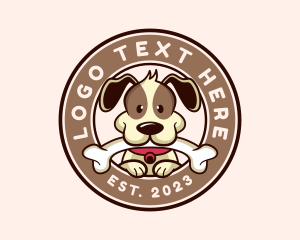 Cartoon - Dog Grooming Veterinary logo design