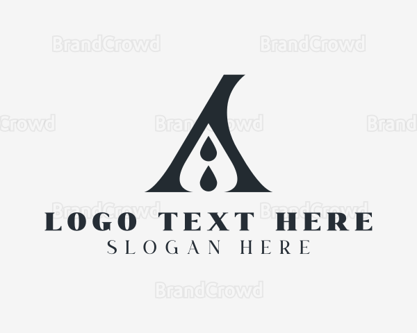 Publishing Droplet Letter A Logo