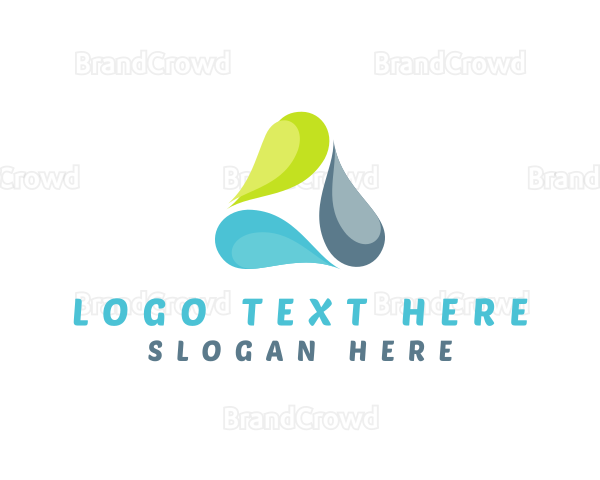 Water Droplet Raindrop Logo