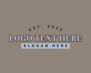 Vintage - Vintage Hipster Wordmark logo design