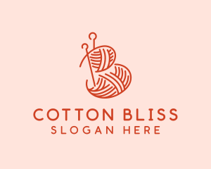 Cotton - Knitting Thread Letter B logo design