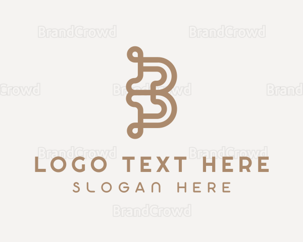 Stylish Upscale Boutique Letter B Logo