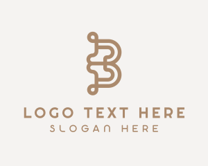 Institutions - Stylish Upscale Boutique Letter B logo design