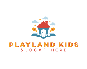 Kindergarten Learning Book logo design