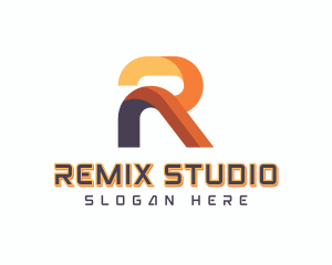 Studio Company Letter R logo design