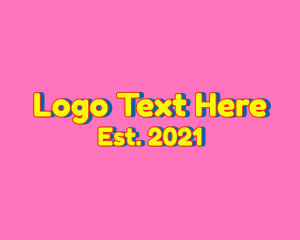 Preschool - Cartoon Preschool Wordmark logo design
