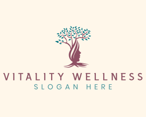 Woman Tree Wellness logo design