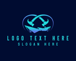 Hammer - Roof Hammer Construction logo design