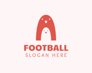 Bird - Penguin Bird Nestling logo design