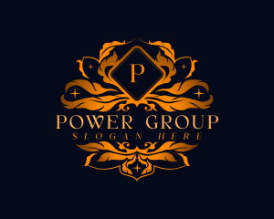 Premium Floral Crest Logo