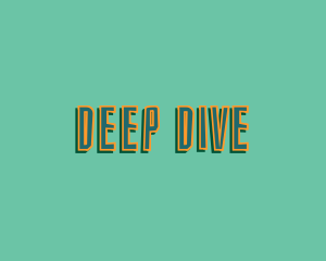 Dive - Summer Surf Wordmark logo design