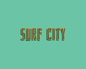 Summer Surf Wordmark logo design