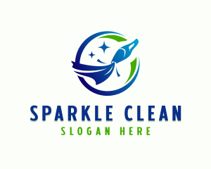 Cleaning - Vacuum Cleaning Disinfection logo design