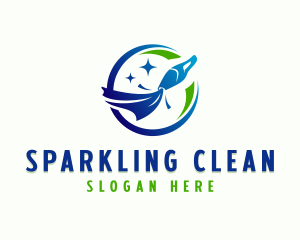 Cleaning - Vacuum Cleaning Disinfection logo design