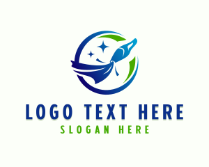 Cleaning - Vacuum Cleaning Disinfection logo design