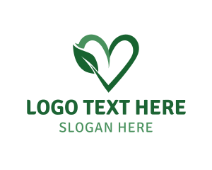 Supplement - Heart Leaf Stem logo design