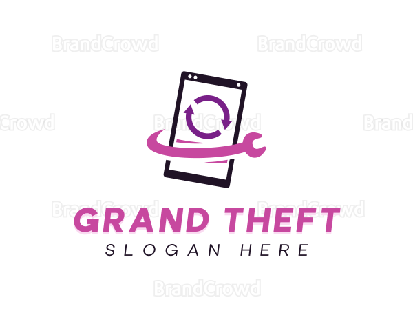 Smartphone App Repair Logo