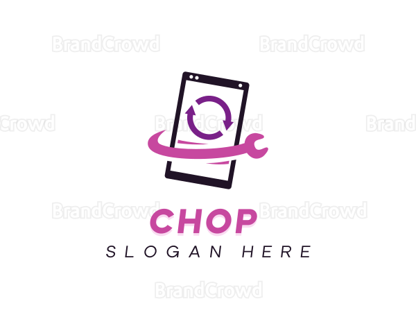 Smartphone App Repair Logo