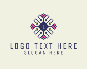 Yogi - Embroidered Floral Beauty Spa logo design
