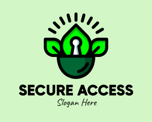 Passcode - Eco Planting Security logo design