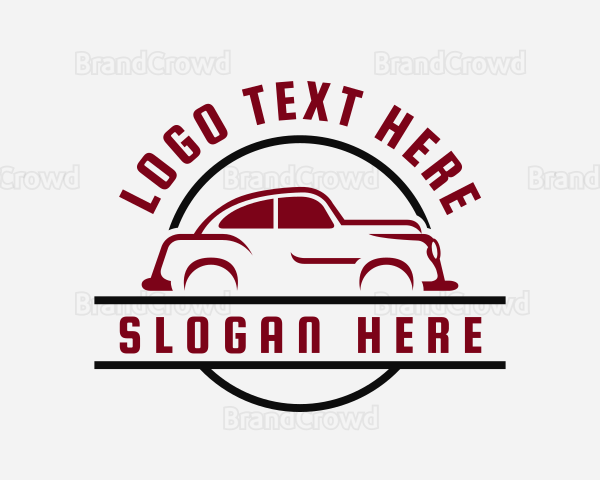 Retro Car Transportation Logo