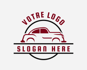 Retro Car Transportation Logo