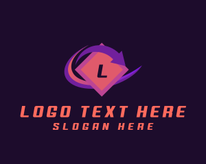 Stockroom - Logistics Shipment Arrow logo design